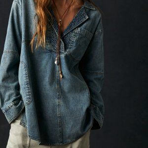 Peyton Denim Pullover by Free People